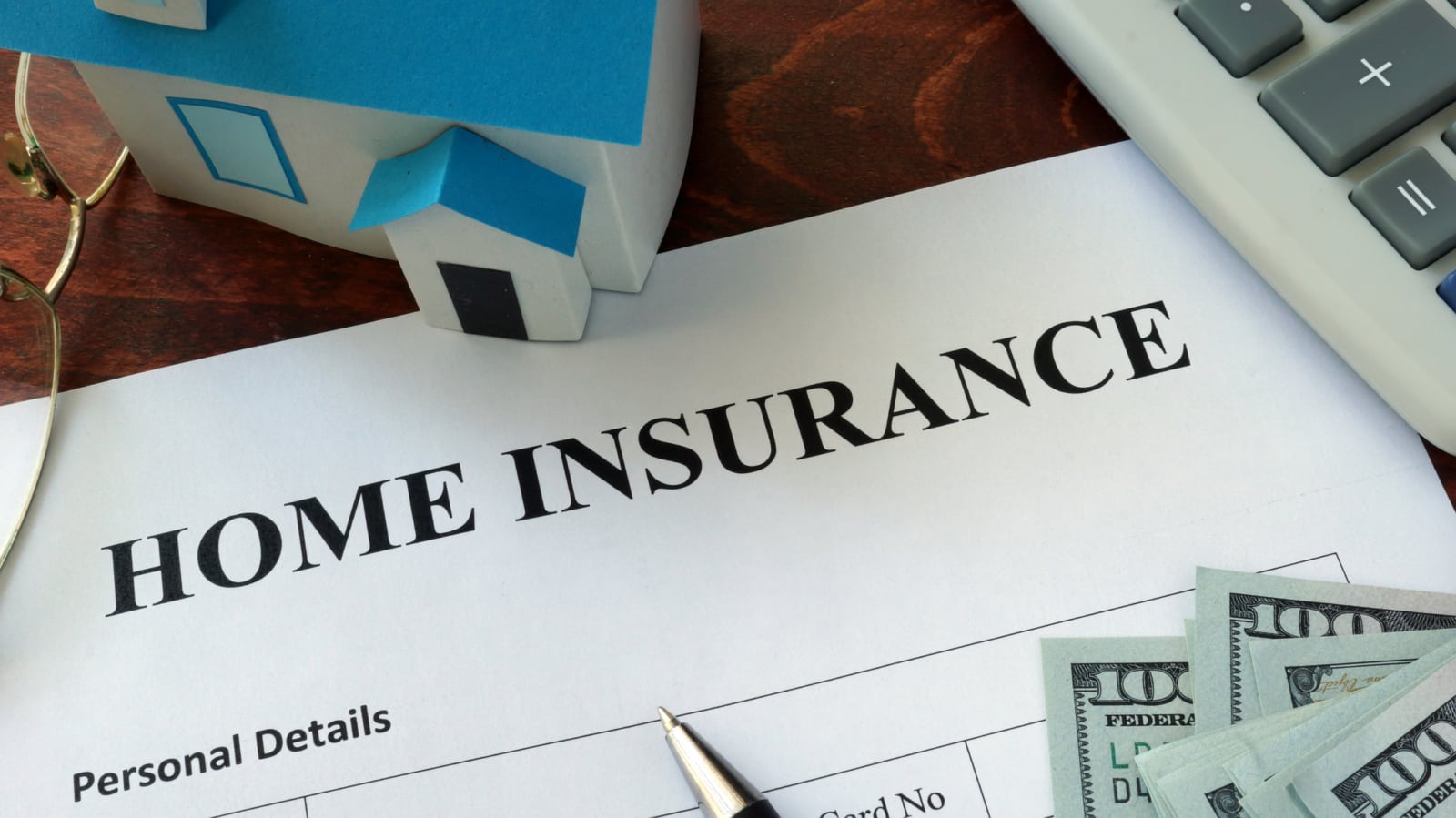 Home Insurance Form Stock Photo